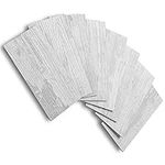 AULIGET 100 Piece Peel and Stick Backsplash PVC Tile, 3 Inch x 6 Inch White Birch Stick on Wall Tiles for Backsplash Kitchen, Bathroom, Laundry Room, Camper, Fireplace