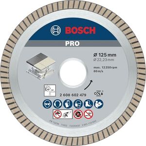 Bosch Accessories Professional Best for Ceramic Extra Clean Turbo X-Lock Diamond Cutting Disc (Ceramic, 125 x 22.23 mm, Accessories for Angle Grinders)