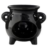 Large Black Cauldron Oil Burner