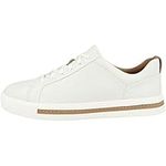 Clarks Un Maui Lace, Women’s Low-Top Sneakers, White White Leather, 3.5 UK