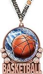 Crown Awards Basketball Medal - 3" 