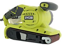 Ryobi BE319 6 Amp Portable 320 Feet/Minute Corded Belt Sander (3” x 18”) w/Onboard Removable Dust Bag (Medium Grit Sanding Belt Included)