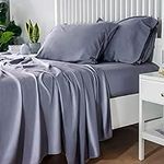 Grey Full Size Bed Sheet Set 100% E