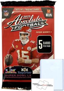 2025 Absolute Football NFL Gravity Pack(s) with 5 Trading Cards (Per Pack) + Toploader(s) + StreetCards Magnet! Look for Kaboom Horizontals! (Pack + Toploader, 1.0, 1 Pack)