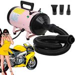 Motorbike Dryer/Motorcycle Dryer Blower - 2800W Variable Speed Powerful, Portable Bike Dryer for Dusting, Drying and Valeting Motorcycles and Other Vehicles with Flexible Hose