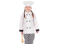 MODERNAZ Baby chef apron with hat (photography prop) Kids chef costume, chef outfit for kids, chef costume boys, and girls (5-6 years)