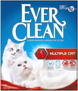 Ever Clean Clumping Cat Litter, Multiple Cat, Scented for long-lasting freshness, Unbeatable Clumping Strength, 10L