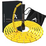 ATHVERV Pvc Freestyle Beaded Jump Rope, Skipping Rope For Tricks And Releases (Yellow)