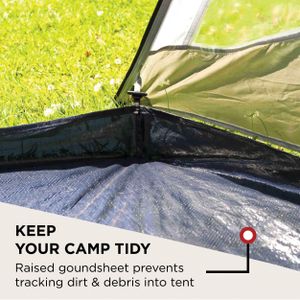 Coleman Coastline 3 Plus Tunnel Tent – 3 Person, Lightweight, Waterproof Awning