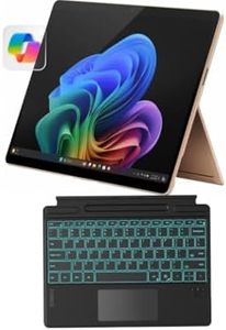 Microsoft Surface Pro 11 2024, 13-inch Touchscreen 2-in-1 Laptop, Snapdragon X Plus, 16GB, 512GB, with Inateck Bluetooth Backlit Keyboard with Touchpad & Pen Holder – 2-in-1 Laptop & Tablet (Dune)
