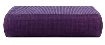 Casa Copenhagen - Egyptian Cotton Waffle 1 Pcs Large Bath Towel (75 X 150cm) Colour : Dark Purple