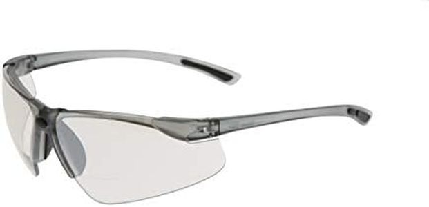 Vision Safe 101SM-1.5 Reader 101 Bifocal Safety Glasses 1.5x Magnification, One Size, Silver Mirror