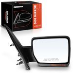 A-Premium Passenger Side Power Door Mirror Compatible with Ford F-150 F150 2009-2014 - Heated Manual Folding Black Outside Rear View Mirror w/Turn Signal - Replace# BL3Z17682DAPTM