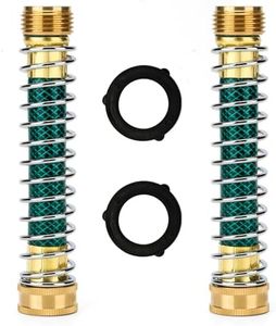Cbumane Garden Hose Protector,Garden Hose Connector,Hose Extension Adapter, Hose Kink Protector with Coil Spring, 2 Pack