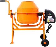 CuisinSmart Concrete Cement Mixer, 1/3 HP 650W Concrete Mixer Machine with Wheel and Stand, 3 Cu Ft 120V Electric Cement Mixer,Portable Power Cement Mixer Machine, Suitable for Stucco 5cu One Size