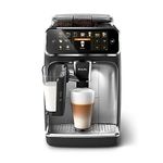 Philips 2300 Series Fully Automatic Espresso Machine - 4 Beverages, Modern colour touch screen display, LatteGo milk system, SilentBrew, 100% Ceramic Grinder, AquaClean Filter. Matte Black(EP2336/40)