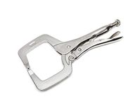 SATA ST71601SC 11-Inch C-Clamp Locking Pliers with Regular Tips, Nickel-Plated Steel Body and Narrow Profile to Fit into Confined Areas