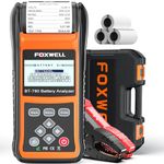 FOXWELL BT780 24V 12V Car Battery Tester with Printer, Professional Battery Load Analyzer, 100-2000CCA Automotive Cranking Charging System Checker for Motocycle Heavy Duty Truck Marine SUV & Auto Shop
