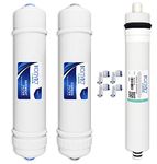 Konvio Neer 80 GPD RO Membrane, Carbon Sediment Filter for Water Purifiers, RO Inline Cartridge(White)