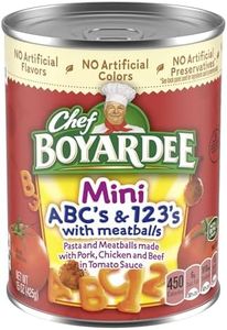 Chef Boyardee Mini-Bites ABC's & 123's with Meatballs, 15 Oz, 1 Count