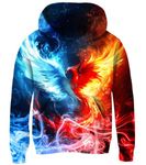 Kinberr Teens Fleece Hooded Sweatshirts Cool Phoenix Hoodies for Boys Girls Fashion Long Sleeve Pullovers with Pocket Size 14-16