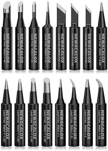 Soldering Iron Tips 900M Solder Lead-free Tips 16pcs for HAKKO 936,937,907 Atten, Quick,Ryobi, Aoyue, Yihua,Vastar,Sywon,Tabiger,SOAIY and X-Tronic Solder Gun/Station (Black)
