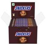 Snickers Peanut Filled Chocolate Bar | Loaded with Delicious & Nutritious Roasted Peanuts, Nougat & Caramel | Nutty Chocolate Treat for Sharing | 22G | Pack of 32, 800 Gm