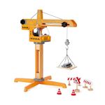 Hape Crane Lift Kid's Wooden Construction Toys Set