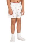 U.S. POLO ASSN. Boy's Printed Cotton IKXB Boxer Shorts - Pack of 1 (Ivory M)