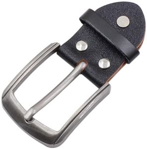 UENXRXE 1 Pièces Boucle Ceinture, Cuir Boucle De Ceinture Homme, Boucle De Ceinture Remplacement Carrée À Broche Unique Pour Hommes Femmes Ceinture(38-40 Mm)