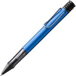 LAMY AL-star oceanblue - Ballpoint Pen with transparent, ergonomic grip & line width M - lightweight aluminium body - including large capacity refill LAMY M 16 in black