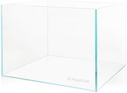 Ultra Clear Glass Fish Tank 30 Gallon, 8mm Thickened Rimless Aquarium Tank Low Iron, Large Big Aquarium 23.6in x17.7in x 17.7in