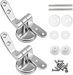 ZFYQ Toilet Seat Fittings, Zinc Alloy Toilet Seat Hinges Replacement for Most Toilet Seats