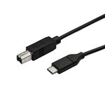 STARTECH USB C to USB B Printer Cable, 1.6 ft/0.5m, USB C Printer Cable, USB C to USB B Cable, USB Type C to Type B