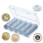 XYZsundy 100 Pieces 30mm Coin Capsu