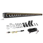 CO LIGHT 52 Inch LED Light Bar, 12/24v Light Bar with Amber/White DRL, Single Row Driving Work Lamp for Car Off Road Tractors 4x4 Vehicles Truck, Super Bright 180W 36000LM IP68 Waterproof
