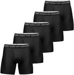 ASTEORRA Mens Boxers Multi Pack Underwear for Men Performance Mens Boxer Shorts Athletic Pouch Underwear Pack of 5 S