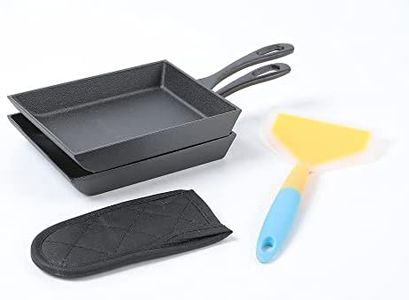 HAWOK Japanese Omelette Pan Cast Iron Rectangle Egg Pan tomagoyaki pan rolled eggs pre-seasoned