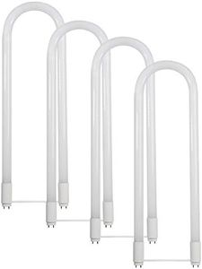 Feit Electric LED 15W T8/T12 U-Bend Direct Replacement or Ballast Bypass Linear LED Light Bulb, 4000K Cool White, 4-Pack