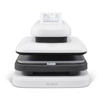 LOKLIK Impress™ Auto 2-Smart Heat Press Machine - T-Shirt Printing Machine for Sublimation Printing with Large 38 x 38 cm Plate - HTV Heat Transfer Sublimation Vinyl (Daisy White)