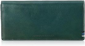 United Colors of Benetton Long Wallet, Italian Leather Wallet, Green, Free