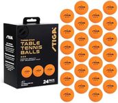STIGA 24pk 3-Star Ping Pong Balls - USATT Approved Tournament Quality - ITTF Regulation Size & Weight - Durable, Tournament Table Tennis Balls