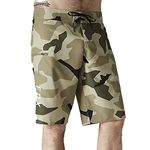 Fox Racing Men's Overhead 21" Boardshort, Green CAMO 3, 30