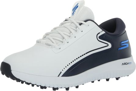 Skechers Men’s Go Golf Max 3 Arch Fit Golf Shoes – White/Navy, UK 9
