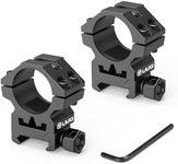 UUQ 1'' Scope Rings，2 Pieces Medium Profile 1-Inch Scope Mount Rings, 2-Pack for for Picatinny Rails