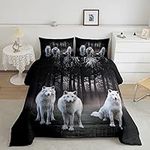 Wolf Bedding Set Full Size Safari A