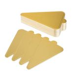 Cake Boards Triangle Mousse Cake Cardboard Gold Cupcake Cake Base Dessert Displays Tray for Dessert Buffet, Wedding, Parties, Cake Pastry Cup 100 Pieces