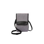 KIWIFOTOS Cell Phone Pouch Mobile Phones Belt Pouch Phone Holder Bag with Shoulder Strap Carrying Case Pouch Bag For Man (Single Layer, Gray)