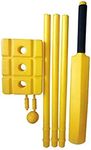 Kalindri Sports Yellow Cricket Set with Bat,Stump,Ball for Boys Long Without Cover