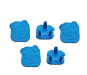 Metal Craft Customs Baby Safety Electric Switch Board Dummy Socket Plug Cover Guards Kids Protection Proofing - 5pc, Blue